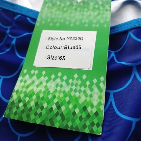 Urban Outdoor Girls Mermaid Two-Piece Swimsuit - Picture 5 of 8